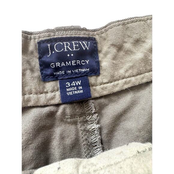 J.Crew Gramercy Chino Shorts Men’s 34W Olive Green Casual Classic 9” Inseam - Picture 4 of 4